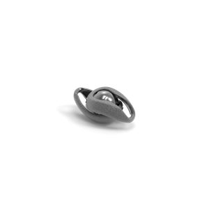 Magnetic ball Infinity silver 925 black rhod.