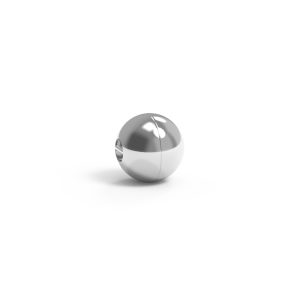 Magnet ball close 14kt white gold rhodium plated
