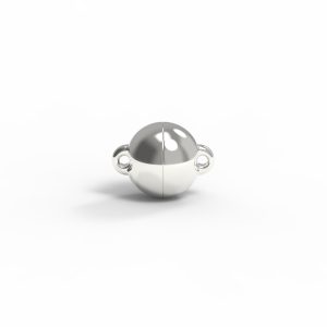 Magnet ball power silver 999 fine silver plated