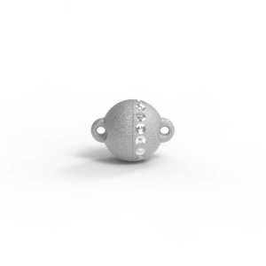 Magnet Kugel power DiamP Reihe Silber 999 rhodiniert