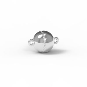 Magnet ball classic diamond series 18kt white gold rhodium plated