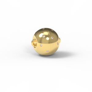 Magnet ball classic diamond stars 18kt yellow gold