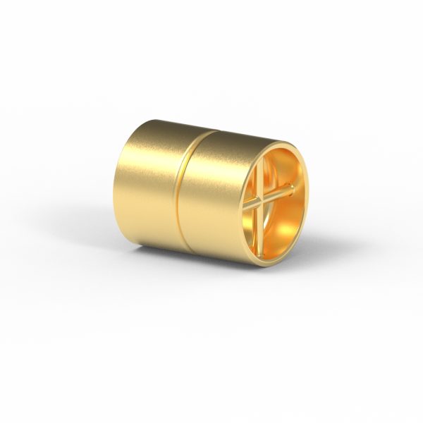 Magnet Zylinder Netz Silber 925 5my vergoldet